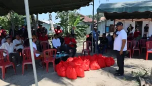 Foto: Bupati Kukar, Edi Damansyah beri sambutan.(Ist)